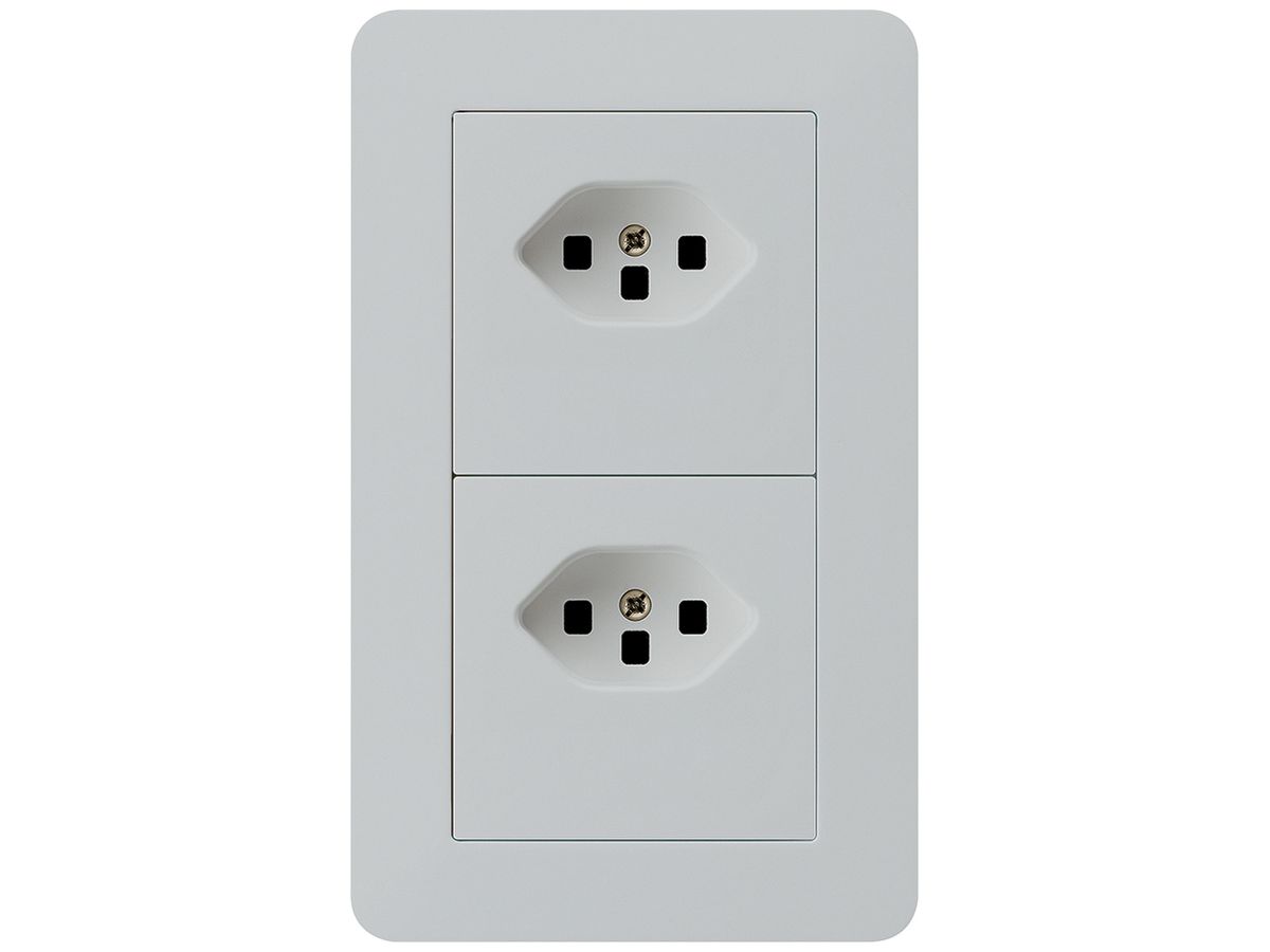 UP-Kombination kallysto.trend Gr.I-I vertikal 2×Typ 23 m.Schraubkl.C lichtgrau
