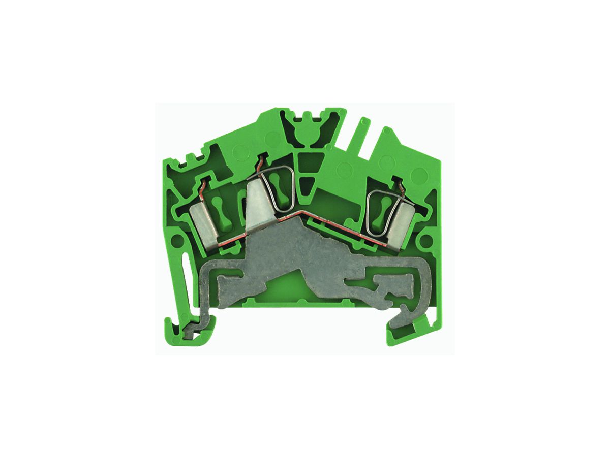 Schutzleiter-Reihenklemme Weidmüller ZPE 2.5-2 Zugfeder 2.5mm² grün/gelb
