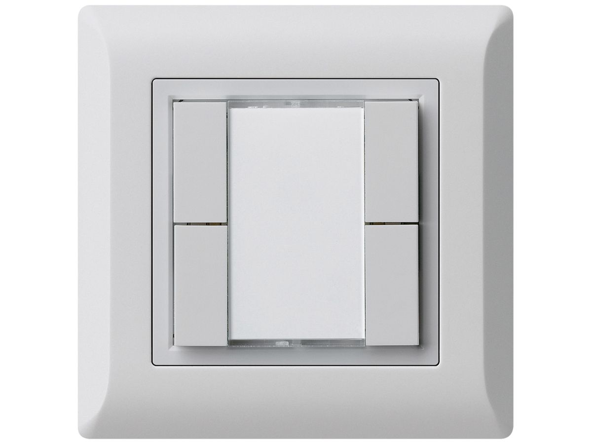 UP-Universaltaster 4×kallysto.line ohne LED hellgrau