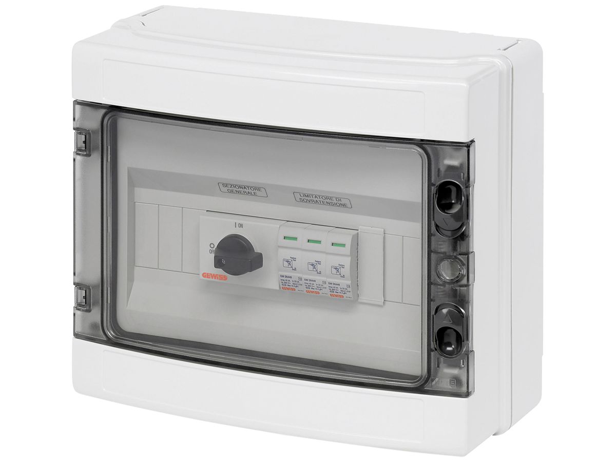 Generatoranschlusskasten Gewiss 90 PV 600V 2×Eing Prüfklasse Typ 1+Typ 2