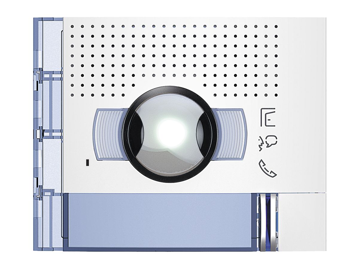 Frontblende für Tür-Lautsprecher/Kamera-Modul 96° Sfera mit 1 Ruftaste weiss