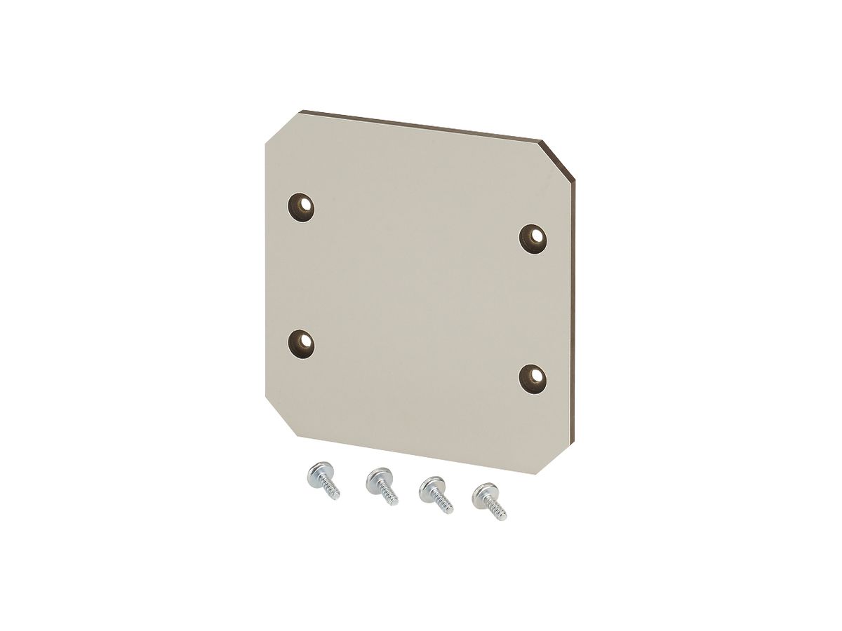 Montageplatte Hensel, Isolierstoff 4mm stark, für Leergehäuse EB 06…
