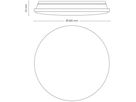 LED-Deckenleuchte Philips Mauve 24W 2500lm 2700/4000/6500K Ø395mm weiss