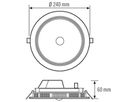 LED-Downlight ESYLUX ELSA-2 MD, Ø240 18W 4000K 1750lm, weiss