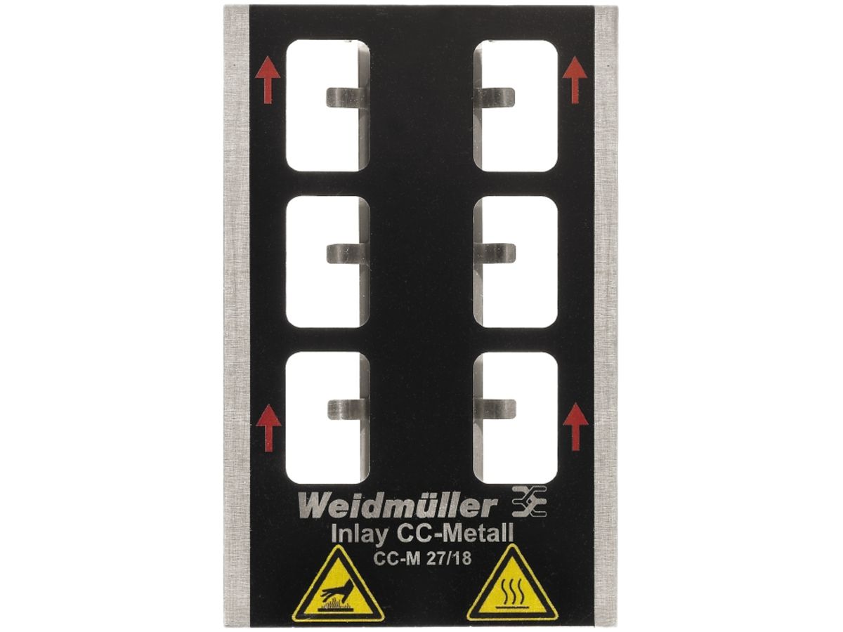 Inlay Weidmüller MetalliCard INLAY CC-M 27/18 für Gerätemarkierung