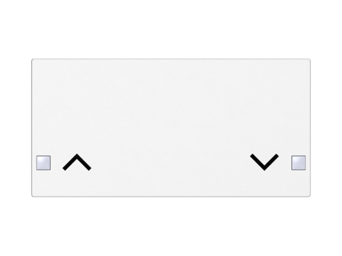 Taste SIDUS 2/4f zu Tastsensor mit Pfeil auf/ab, weiss