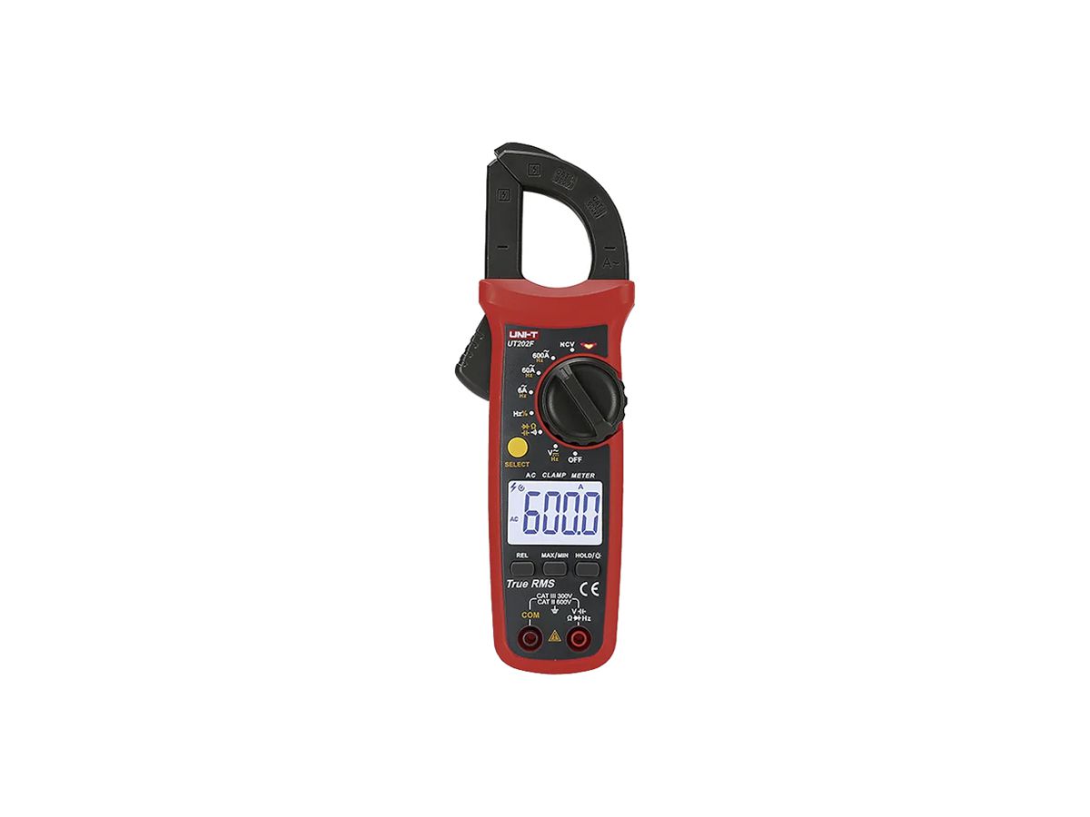 Zangen-Multimeter UNI-TREND UT202F 600VUC 600A 60MOhm 60000µF 10000kHz