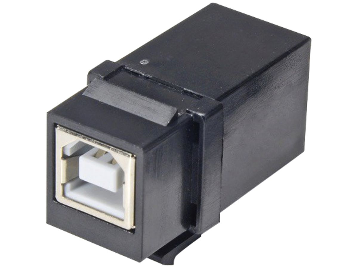 USB-Modul Cecoflex AVM-0109, Keystone, USB-B/USB-A 2.0, schwarz