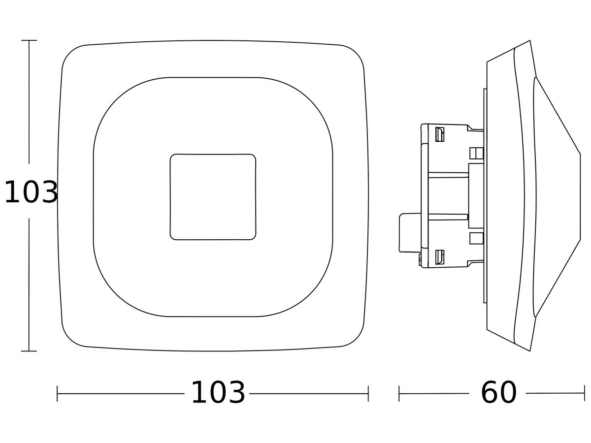 UP-Präsenzmelder KNX Steinel HF 360-2 KNX 160° 360° ws