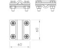 Kreuzverbinder-Set Bettermann 8…10mm CU