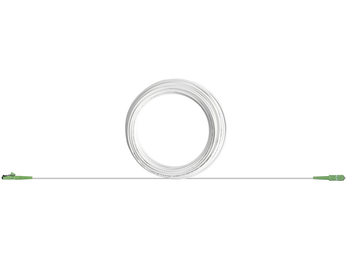 LWL-FTTH-Anschlusskabel F-3000 LC/APC-SC/APC 60m