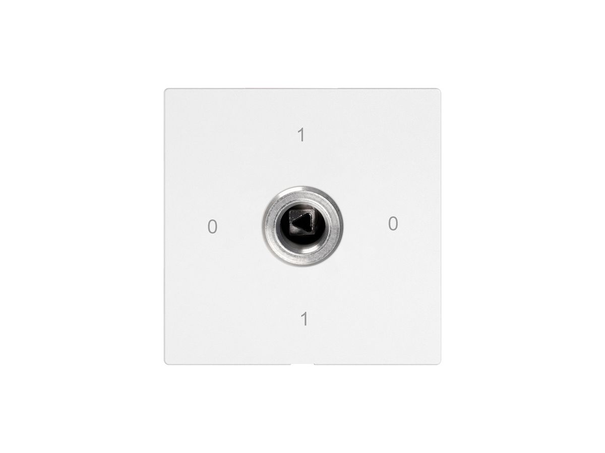 Schlüsselschalter EDIZIO.liv 1P Vierkant/Dreieck 20A 690V 0-1-0-1 Rundsch.ws