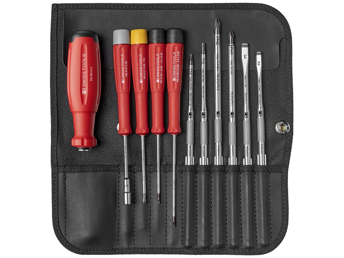 Schraubenzieher-Set PB SwissGrip Evo 10-tlg Rolltasche