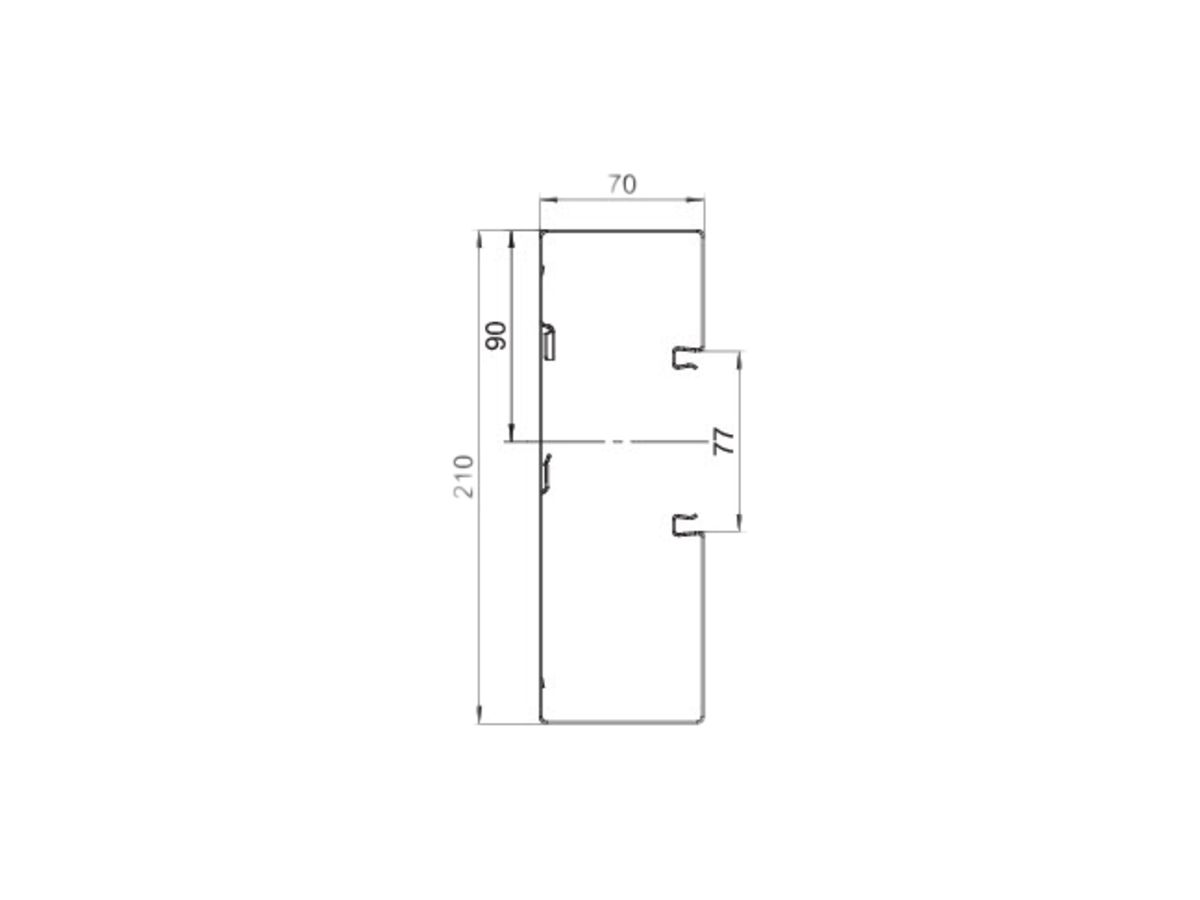 Grundprofil Bettermann GS-A70210 reinweiss