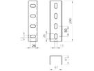 U-Stiel-Verbind.Bettermann 200×61mm tauchfeuerverzinkt