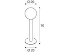 LED-Pollerleuchte SLV GLOO PURE 70 POLE 23W, E27, IP44, anthrazit, 700mm