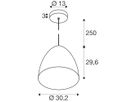 Pendelleuchte SLV PARA CONE 30 E27 1×60W Ø302mm schwarz/gold