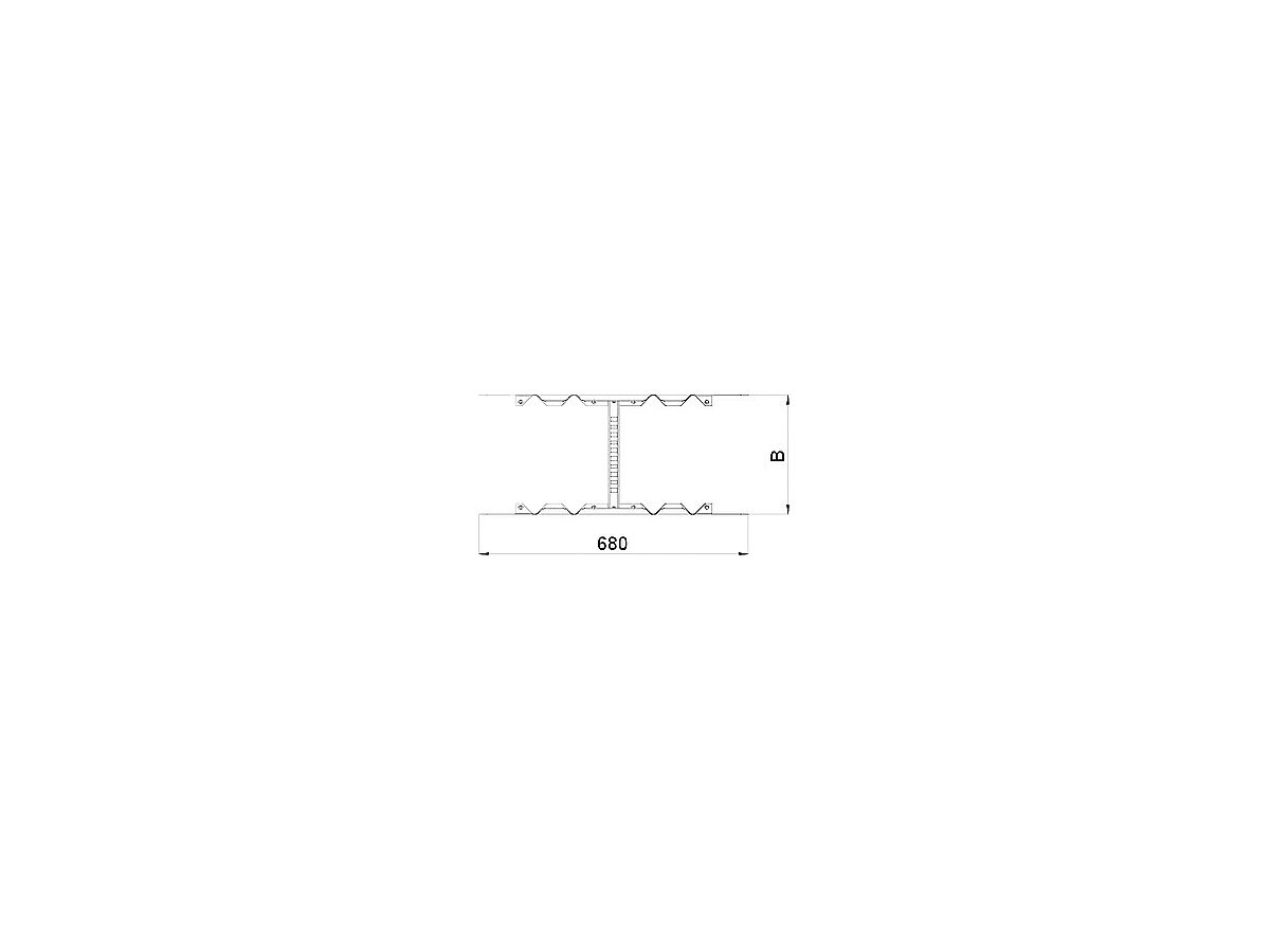 Multifunktionsverbinder Bettermann 110×200mm für Kabelleiter bandverzinkt