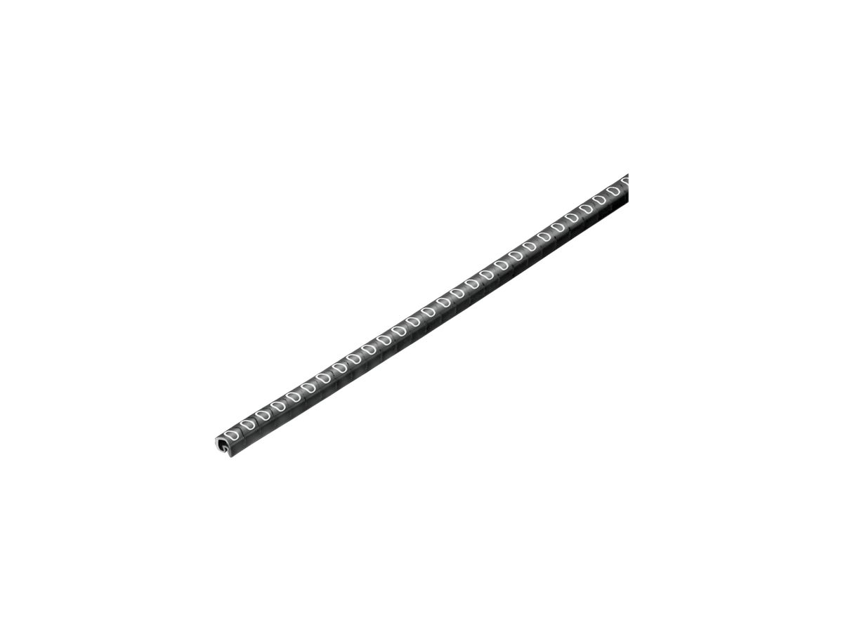 Leitermarkierer Weidmüller CLI C CD für Ø1…3mm 3×3.4mm Aufdruck: 0, schwarz