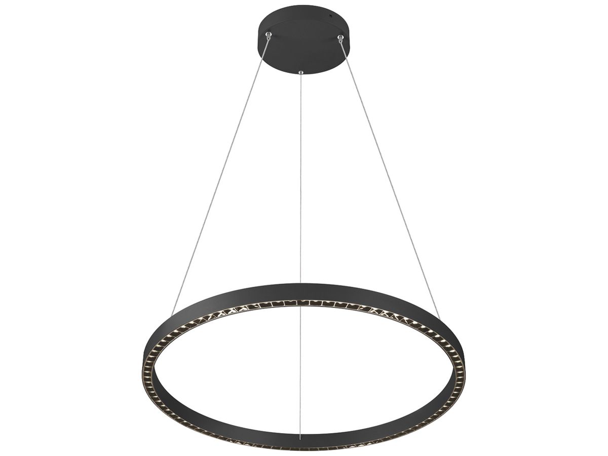 LED-Pendelleuchte SLV ONE CUBE 80W 6500lm 940 DALI direkt/indirekt Ø805 schwarz