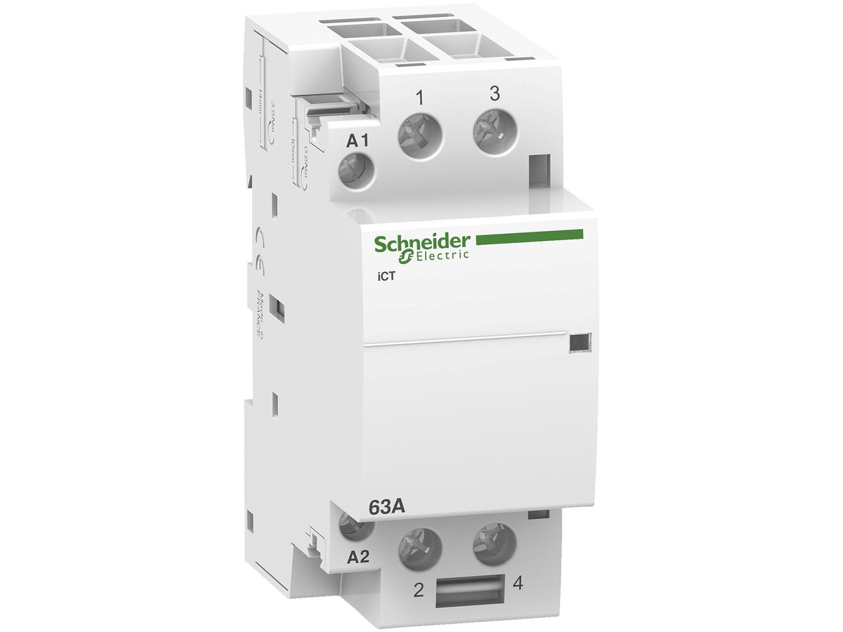 Installationsschütz Schneider Electric CT 2P 63A 24V 2S