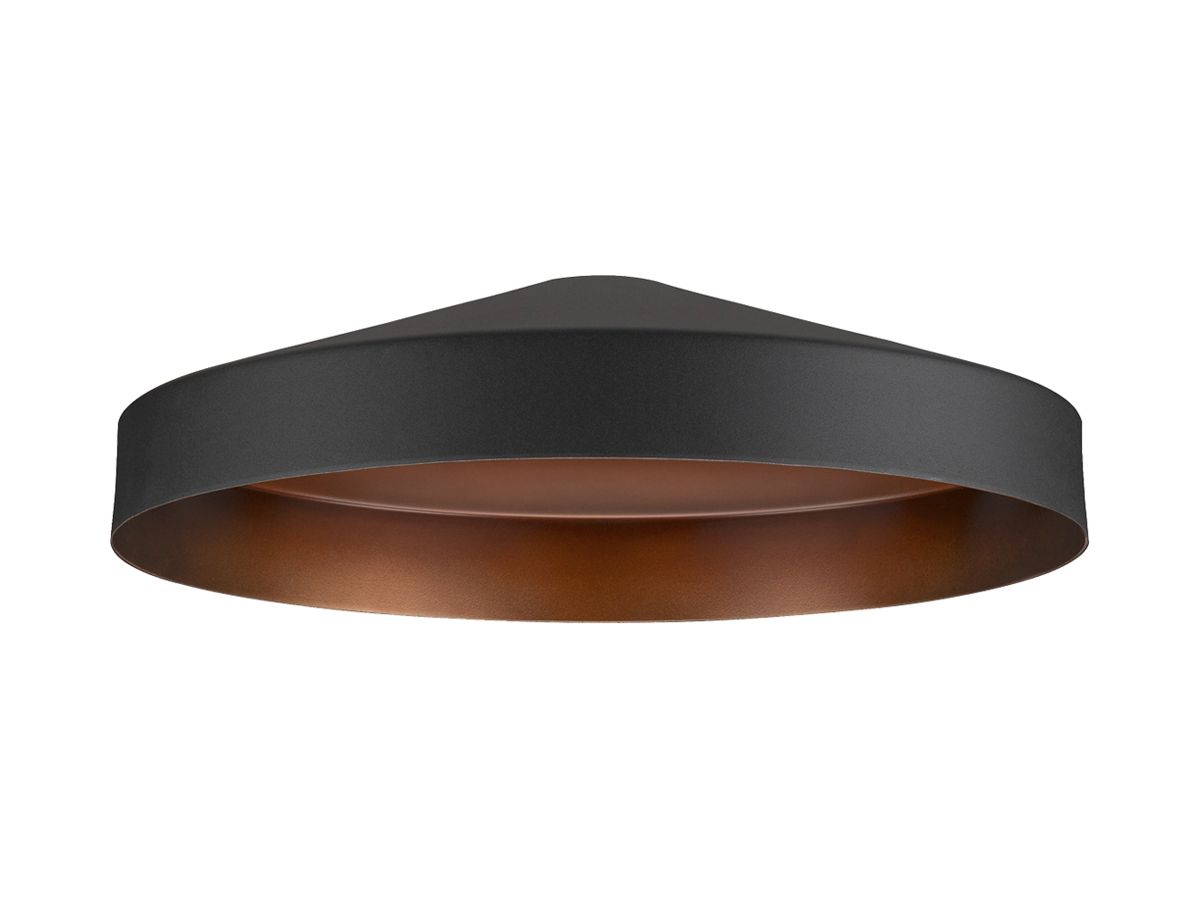 Leuchtenschirm SLV LALU TETRA Stahl Ø240×67mm schwarz Bronze unifarbig