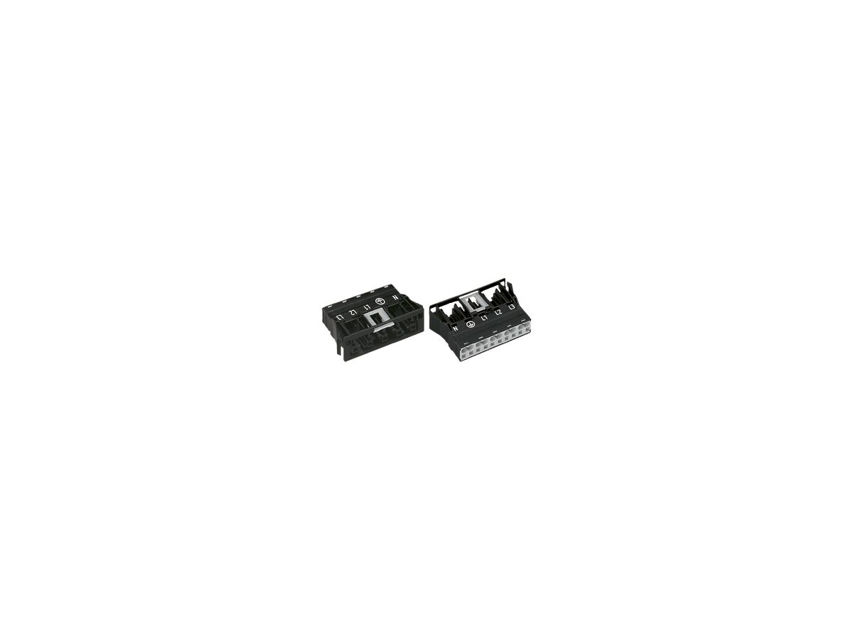 Buchse WAGO 5L 0.5…4mm² rot Codierung P 25A 400V Snap-In