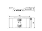 Gegenwanne Bettermann kombinierbar zur Doppelwanne 76…82mm, PP, lichtgrau