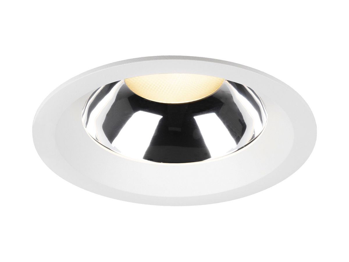 LED-Downlight SLV C 150 20W 2250lm 930 IP54 WB DALI Ø176mm weiss