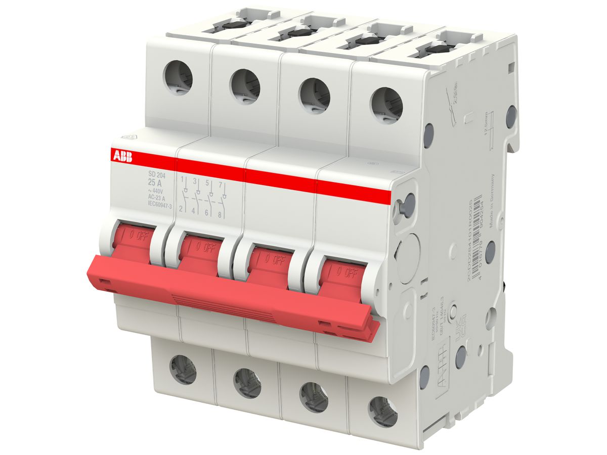REG-Lasttrennschalter ABB pro M compact SD204/25 25A 4P 440V 4TE