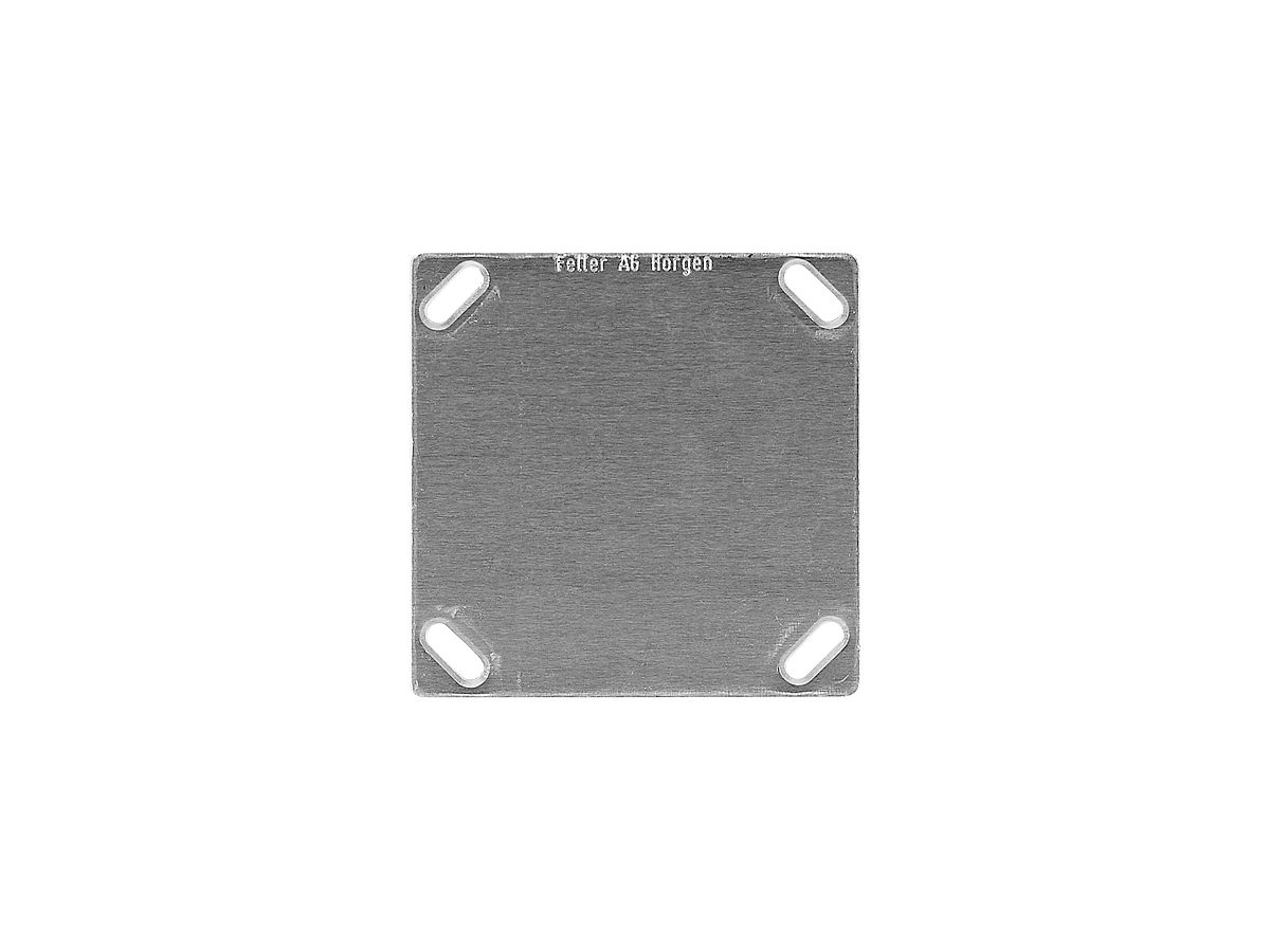 Befestigungsplatte 70×70mm ohne Bohrung mit 4 Befest.löchern