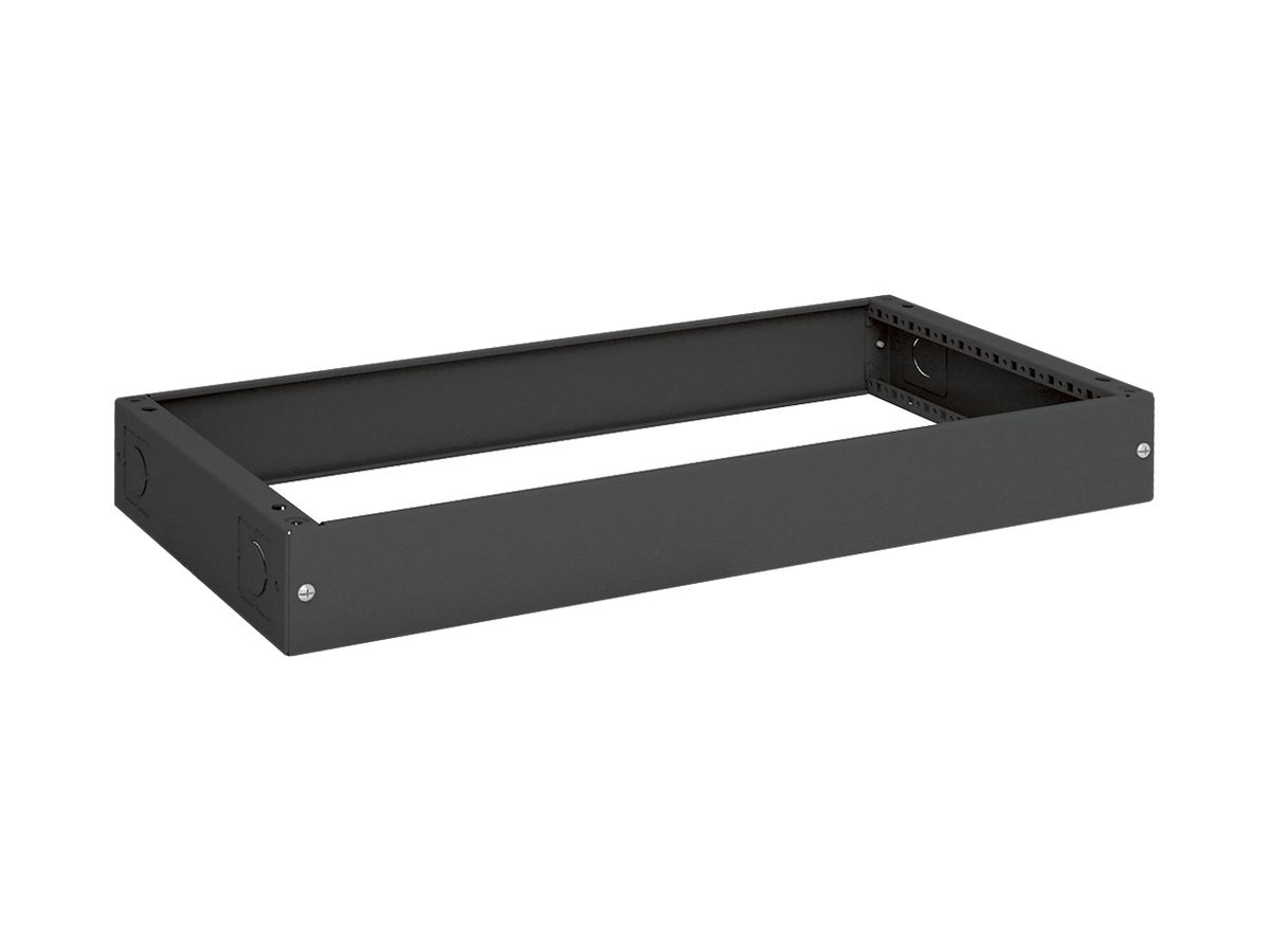 Sockel Hager univers 100×800×400mm für Schrank FR schwarz RAL 9005
