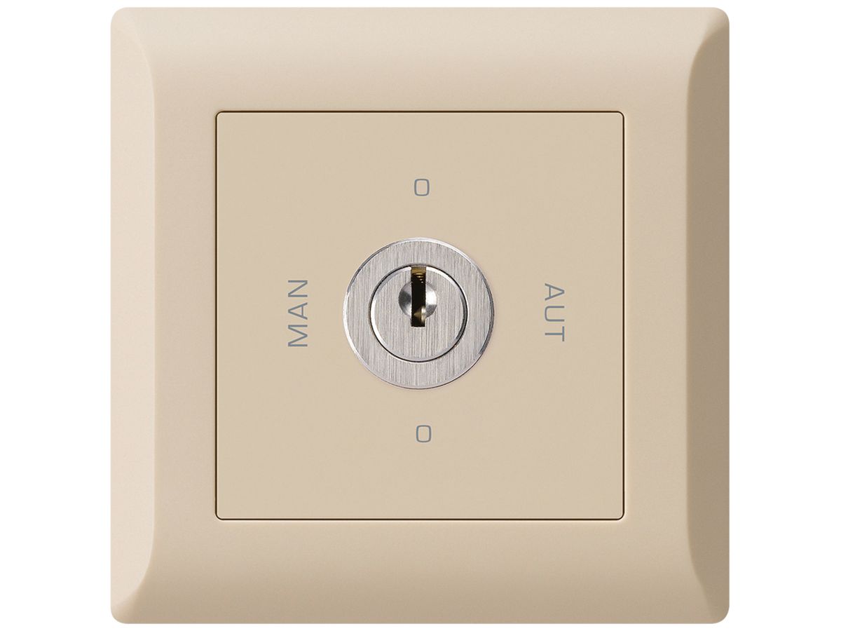 UP-Drehschalter 0-Man-0-Aut. kallysto.line 2/1L beige mit Schloss