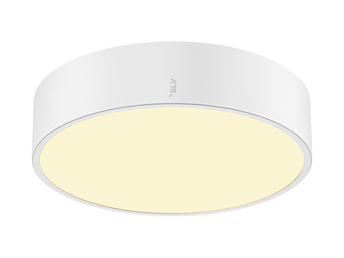 LED-Deckenleuchte SLV MEDO 30 12W 1200lm 927/930/940 IP50 DIM Ø280mm weiss