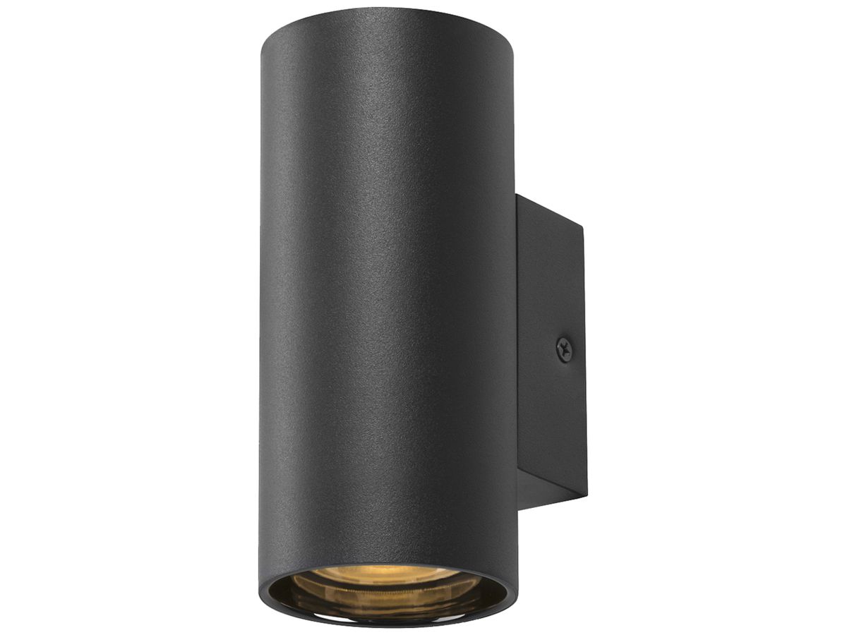 Wandleuchte SLV ASTO TUBE GU10 1×10W Ø70×155mm schwarz