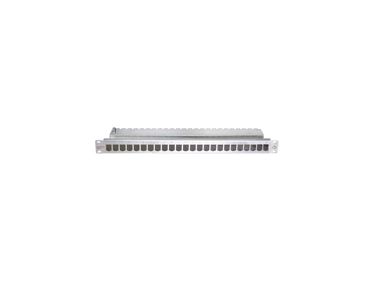Patchpanel 19" 1HE für 24×MPS leer Dätwyler Edelstahl