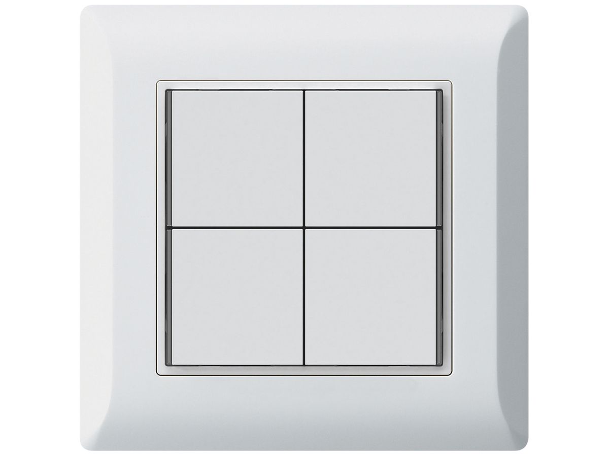 UP-Taster KNX KLI 4×Tasten 4×Betätigungspunkte LED weiss