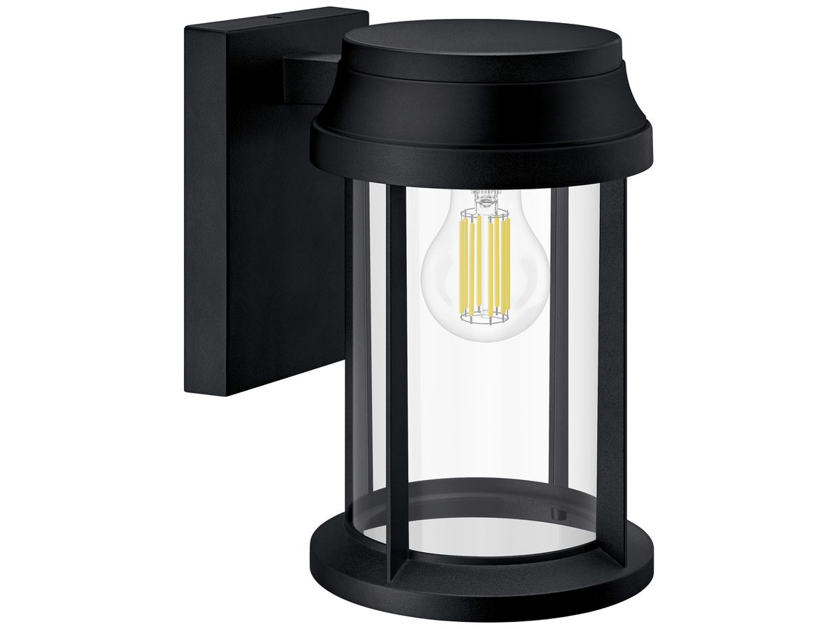 Wandleuchte Philips Bellini RD E27 1×25W IP44 Ø160×260×210mm schwarz