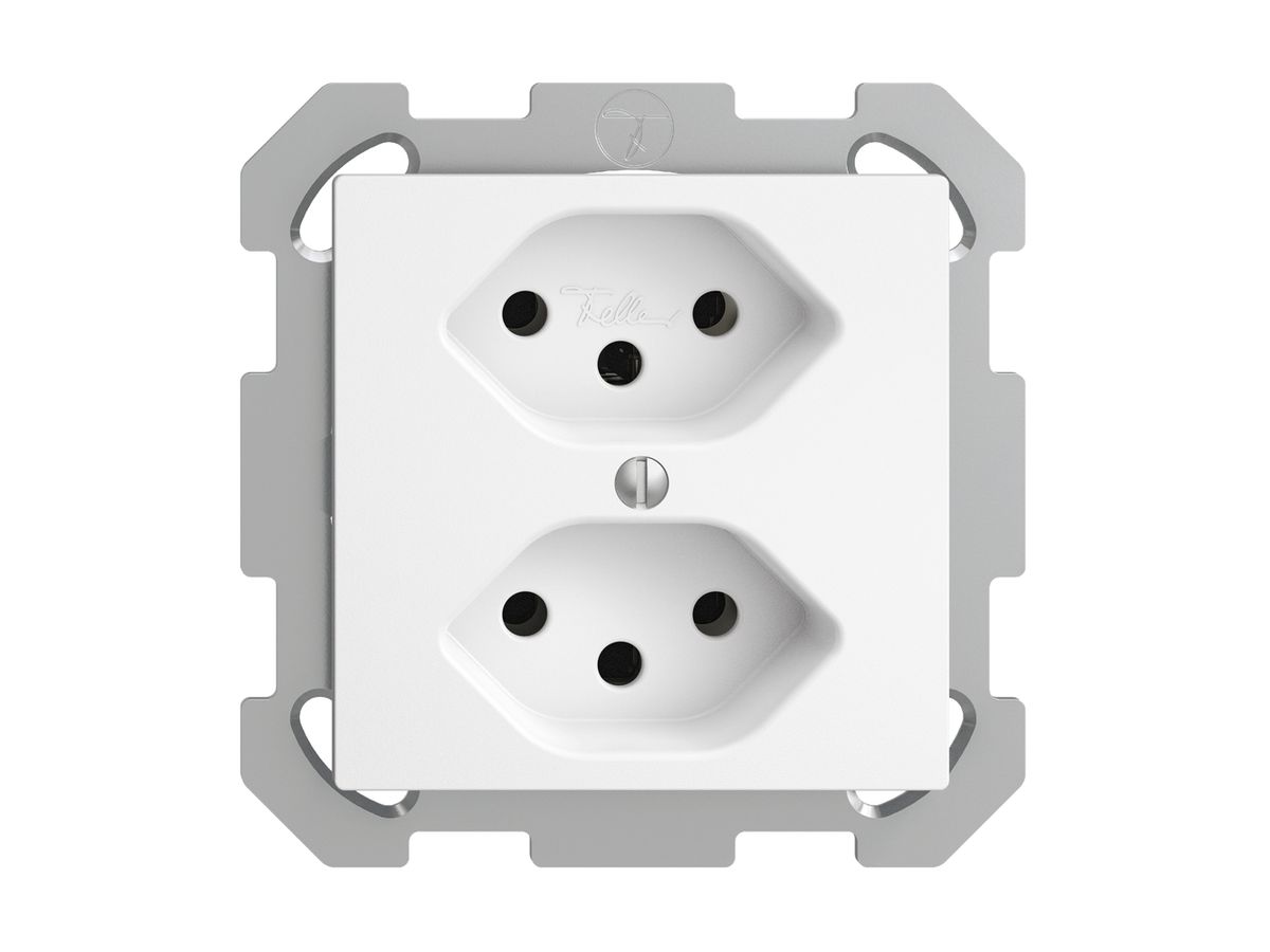 UP-Steckdose EDIZIOdue 2×T13 weiss