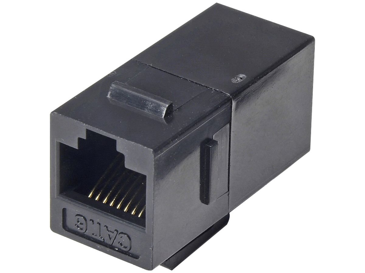 RJ45-Modul Cecoflex AVM-0106, Keystone, Kat.6/u f/f, schwarz