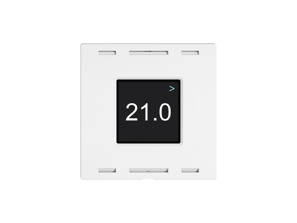 Raumtemperatursensor EDIZIO.liv Wiser SNAPFIX® CO2 230V 5…30°C weiss