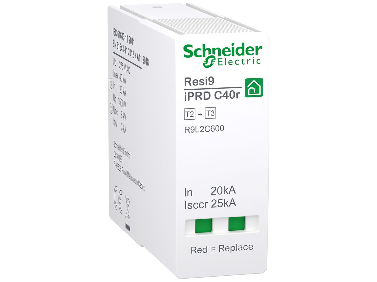 Steckmodul Resi9 iPRD C40r Typ 2+3 L-N TN-S TT 1 230V 1TE