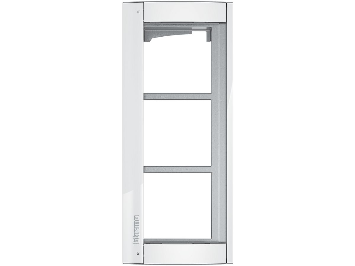 Abdeckrahmen+Träger Sfera für 3 Module weiss