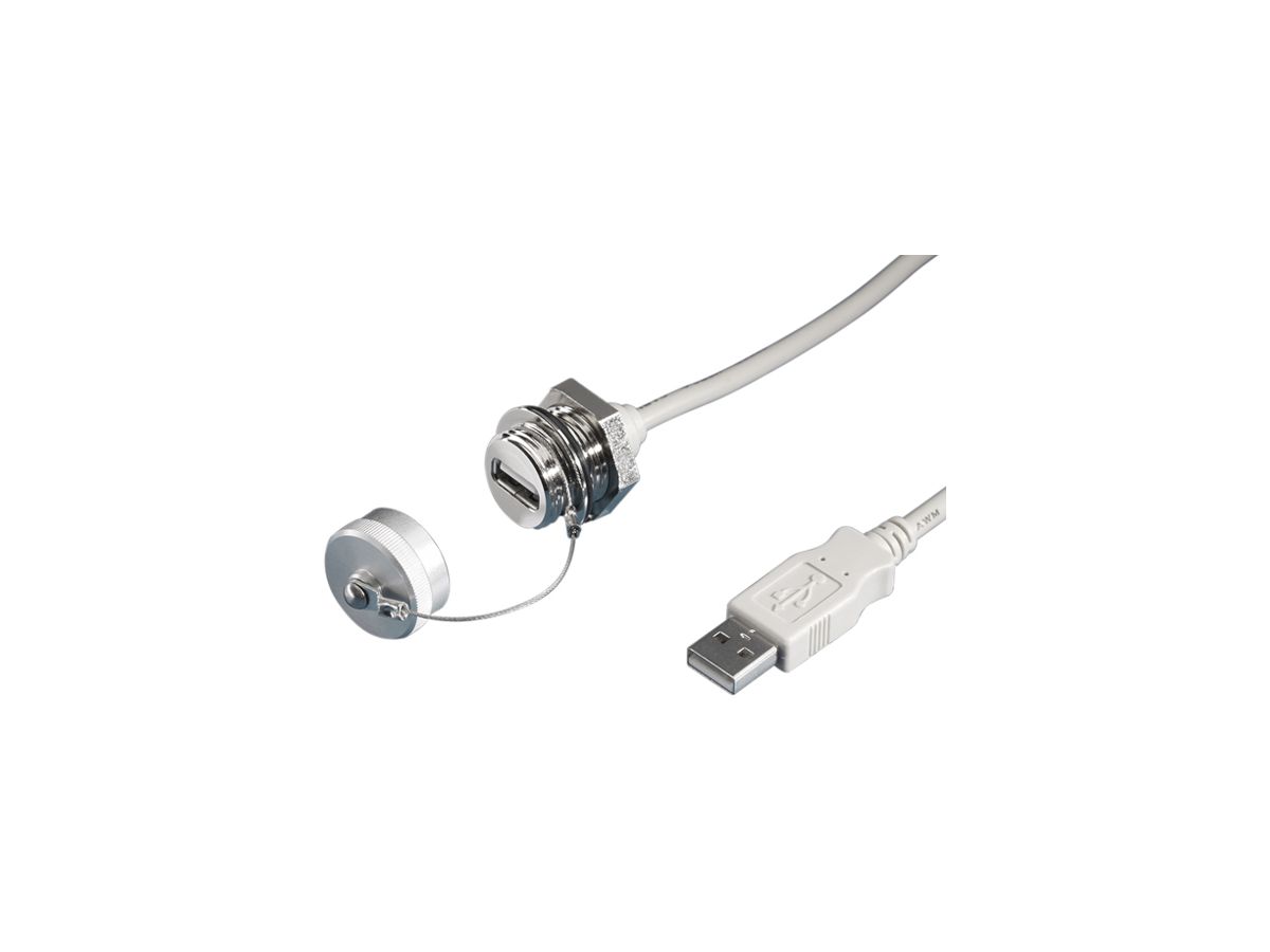 Durchführung Rittal SZ 2482.230 Buchse USB-A/Stecker USB-A 1…6mm IP67 2m