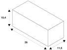 Mastadapter SLV FLOODLIGHT Stahl Ø76×266mm grau