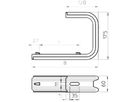 Wand-/Deckenbügel Bettermann TPDG B=245mm verzinkt