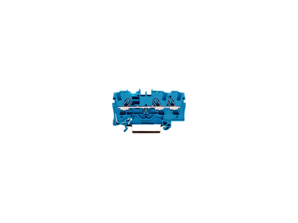 Durchgangsklemme WAGO TOPJOB-S 4mm² 3L blau Serie 2004