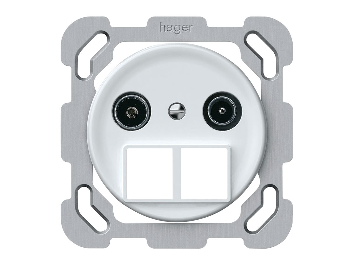 UP-Multimediadose TV-R origin Durchgangsdose 19dB 1.7dB weiss