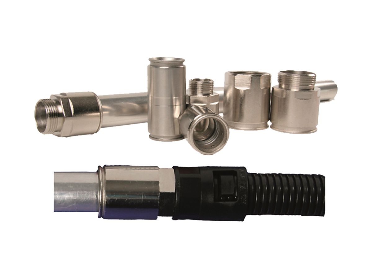 Rohrverschraubung Plica SRVA, M63 Aussengewinde Aluminium IP67