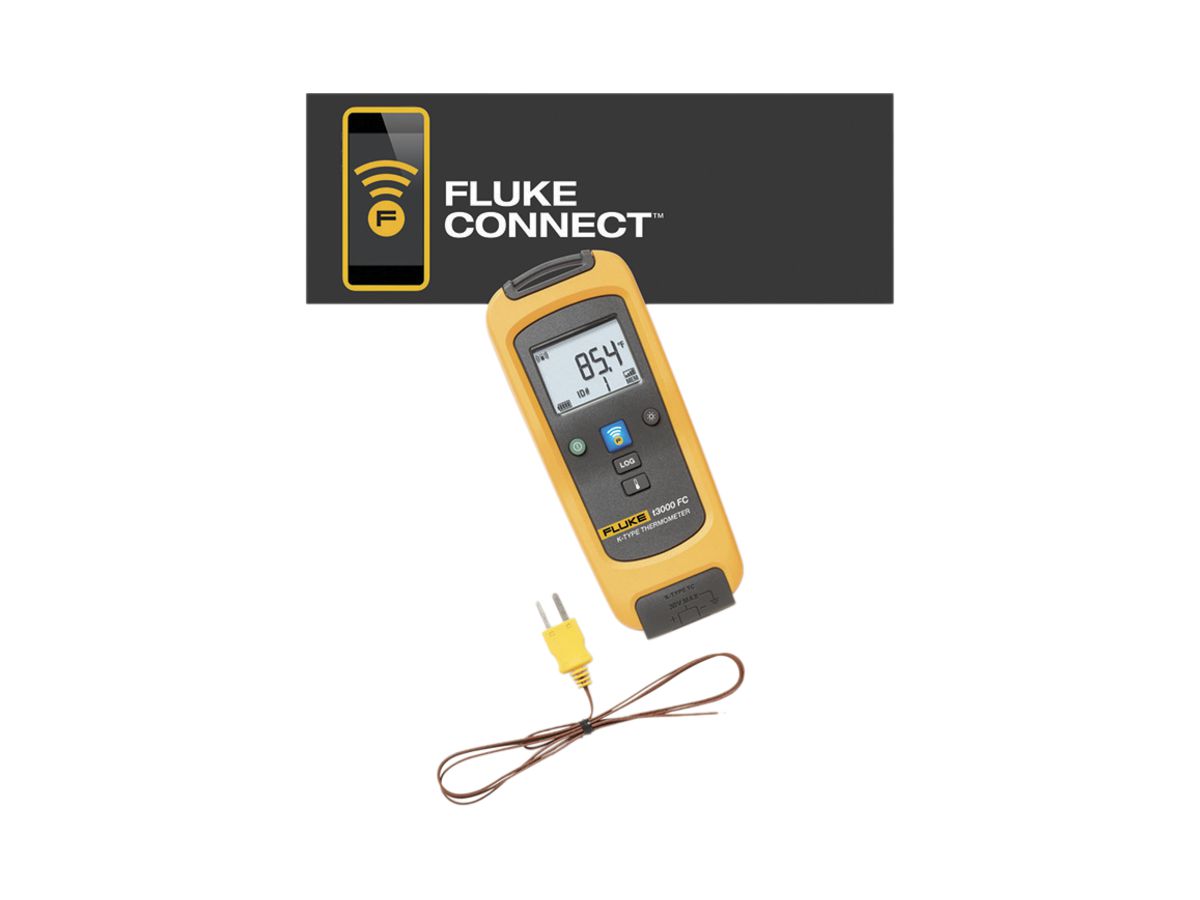 Temperaturmessgerä.FLK-T3000FC Wifi T-K IP42 -200°…1372°C